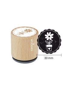 Woodies Motivestempel - Blumentopf - W-23001